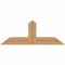 Ekena Millwork Portland Smooth Timber Gable Bracket, Western Red Cedar, 48"W x 18"H x 5 1/2"D x 5 1/2"F, 9/12 Pitch GBW048X18X0606POR00SWR - alternate 1